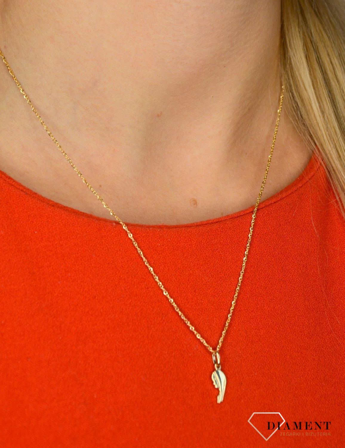 Złoty łańcuszek 585 singapur o szerokości 1 mm DIA-LAN-1254-585 1mm ✅ Złoty łańcuszek o uniwersalnym splocie, przypadnie do gustu kobiecie.jpg